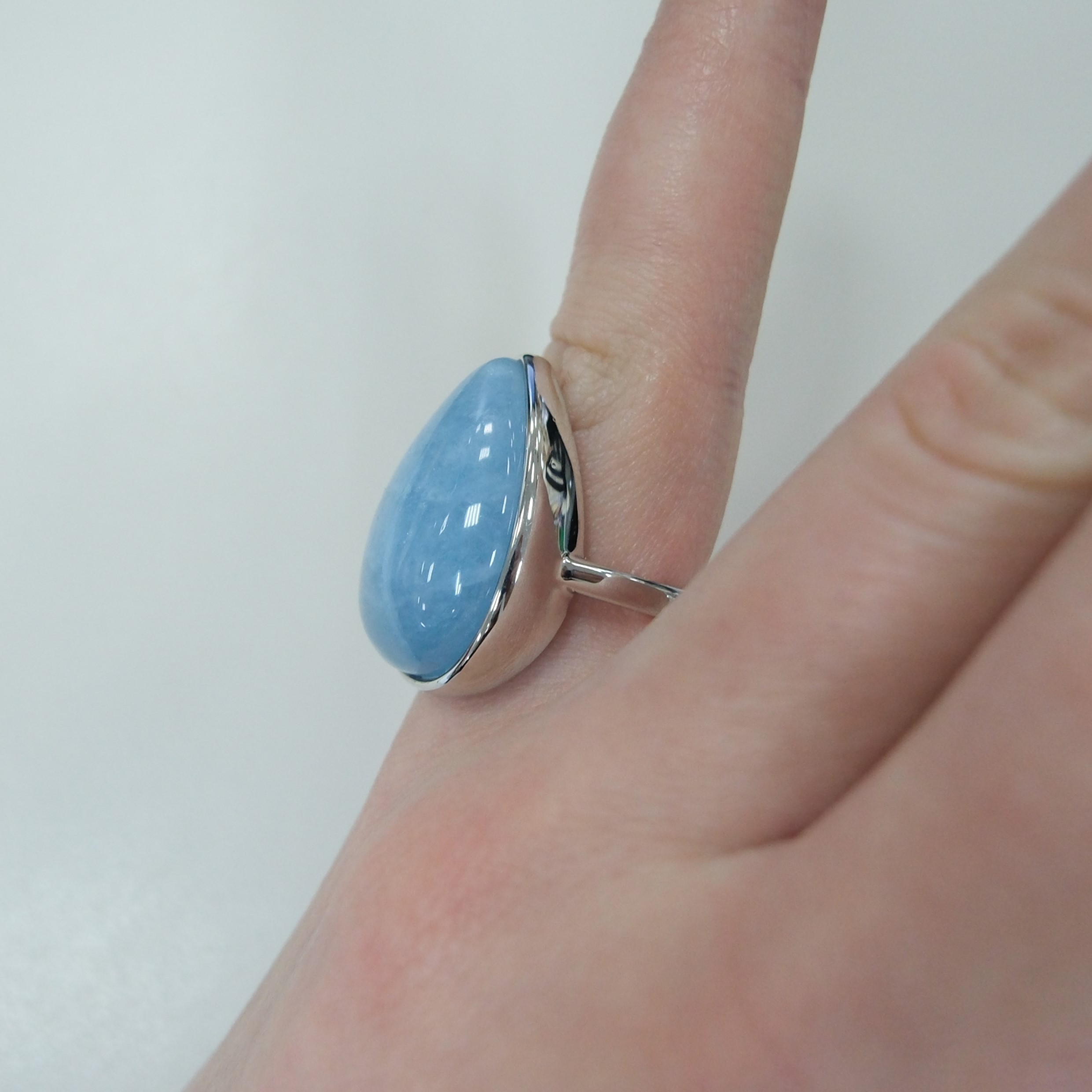 Серебряное кольцо с аквамарином